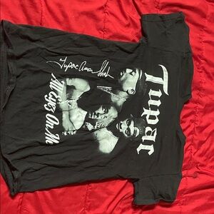 Black Tupac Graphic T-Shirt